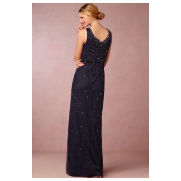 BHLDN Adrianna Papell Midnight Brooklyn Elegant Formal Dress Size 0 - Picture 3 of 13